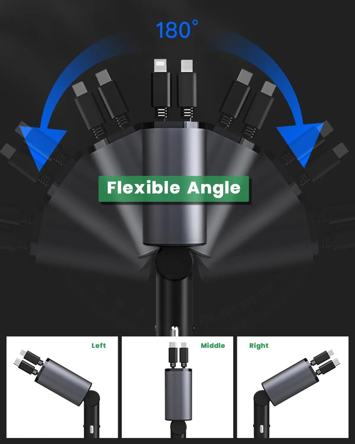 4 in 1 Fast Charging Car Charger