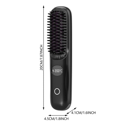 Cordless Hair Straightener Brush