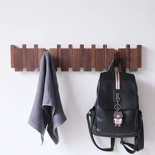 PianoKey Walnut Coat Rack