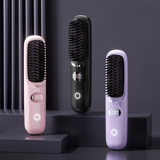 Cordless Hair Straightener Brush