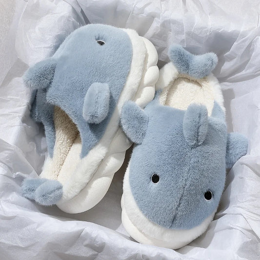 Shark Cotton Winter Slippers